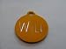 Pet ID Tag/Deluxe  Small Gold Circle