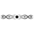 No. I Tribal Glow-n-Dark Arm Band Temporary Tattoo 1.5x9