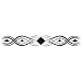 No. I Tribal Glow-N-Dark Arm Band Temporary Tattoo 1.5x9