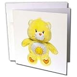 Care Bears - Yellow Care Bear, Carebears - Greeting Cards-12 Greeting Cards with envelopes