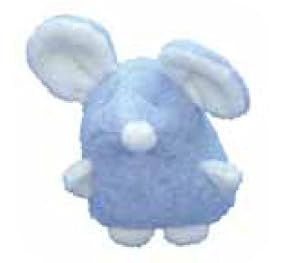 Under The Nile Organic Cotton Blue and White Mouse Baby Teething Toy