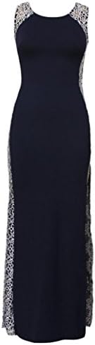 Hellojuncao Women's Lace Side Maxi Dress With Tail Detail