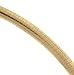 Ladies 18 Inch Omega Necklace 6mm Wide Crafted in 10K Yellow Gold