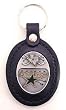 Dallas Stars Large Leather & Pewter Team Key Fob - NHL Hockey Fan Shop Sports Team Merchandise