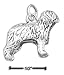 Sterling Silver 3D Old English Sheepdog Charm
