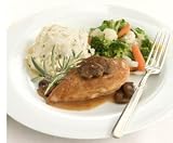 Chicken Marsala w/Garlic Mashed Potatoes & California Blend