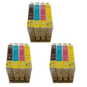  : 3 Sets of 4 Latest Version Compatible Ink Cartridges for Epson DX4400 by GFS
