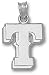 Texas Rangers Solid Sterling Silver ''T'' 5/8'' Pendant