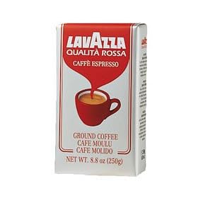 Lavazza Italian "Qualita Rossa" Ground Espresso (1 case = 20 x 8.8 oz bricks)