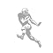 Sudden Shadows Football Running Back Wall Sticker Set - 35x44"
