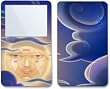 Moon - Apple iPod video 30GB/ 60GB/ 80GB Skin Decals - Faceplate Stickers