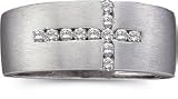 1/4ctw Diamond Cross Ring