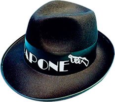 Al Capone Budget Black Felt Hats Unisex main image 0