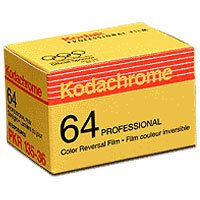 Kodak Kodachrome PKR 64 Color Slide Film ISO 64, 35mm Size, 36 Exposure, Transparency, USA