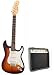 39 Inch Sunburst Electric Guitar Beginner Kit with 10 Watt Amp