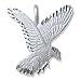 Sterling Silver Flat Flying Eagle Charm