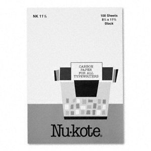 Nu-Kote Black Carbon Paper Film for Typewriting, Letter Size, 100 Sheets/box On Sale