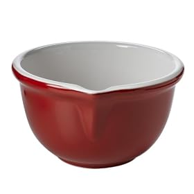 BIA Cordon Bleu Farmhouse Spouted Mixing Bowl, Poppy by BIA Cordon Bleu