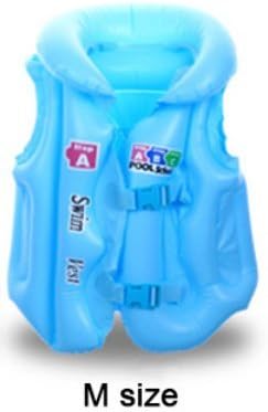 Vest Survival Suit with Whistle for Swimming Drifting - Professional Swimwear Polyester kids Life Jacket Foam (Size: M 60cmx55cm 110-140 height)