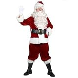 Velvet Complete Santa Costume - Adult