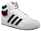 Adidas Boys Top Ten Hi J White/New Navy/Red Basketball