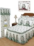 Magnolia Bedspreads Collection - King Bedspread, Color Burgundy