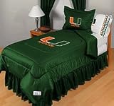 NCAA Miami Hurricanes Complete SIZE TWIN Bedding Set **