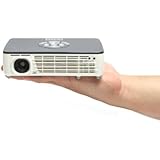 AAXA P450 Pico/Micro Projector with LED, WXGA 1280x800 Resolution, 450 Lumens, Pocket Size, HDMI, Mini-VGA, 15,000 Hour LED Life, Media Player, DLP Projector