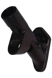 Cast Iron 2 position Flag Pole Bracket, 6.5x4.25, BLACK