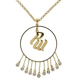 Rocawear Gold Tone Rw Flame Logo Necklace
