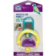 Vo-Toys Modular Bird Perch with Mirror and Seed Cup