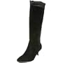Aquatalia by Marvin K. Women's Ping Boot,Black Nappa weatherproof suade,7.5 M US