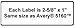 3,000 Label Outfitters 2-5/8