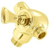 Alsons 49292010PK Flip Lever Three-Way Shower Arm Diverter, Brilliance Polished Brass
