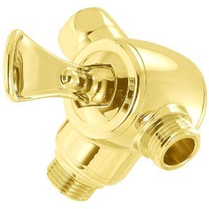 Alsons 49292010PK Flip Lever Three-Way Shower Arm Diverter, Brilliance Polished Brass