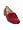 MIU MIU Vernice Chic Ruffle Flat in Rubino Red