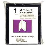 Adorama Archival Plastic Storage Binder Box with 3 O -Rings, Color: Black