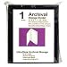 Adorama Archival Plastic Storage Binder Box with 3 'O'-Rings, Color: Black