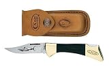 Lockback Series P158L Stainless Steel Mako with Leather Sheath Md: 00169.