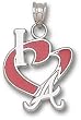 New York Mets "I Heart Ny" 3/4" Enamel Enamel Pendant -14K/10K, Stainless Steel or Gold Plated