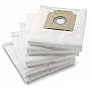 Karcher Fleece Filter Bags for VC6100, VC6200, VC6300 - Pack of 5