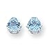 Gemstone 14k White Gold 6mm Trillion Blue Topaz title=