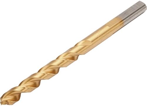 DeWalt 5/16" Twist Titanium Coated Pilot Point Drill Bit - No Spin Shank - Titanium Coating Withstands Higher Drilling Temperatures - For Superior Drilling In Light To Medium Gauge Metal, Wood And Plastic Power Tool Accessory