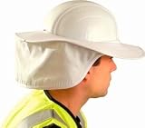 Hard Hat Shade with back and neck Shade - White One Size