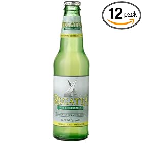 Regatta DIET GINGER BEER  "Be Dark & Slim & Stormy", 12-Ounce Glass Bottles (Pack of 12)