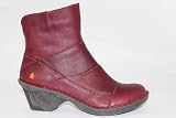 Best Selling Art Oteiza Womens Burgundy Red Leather Ankle Boots Shop