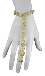 Gold Slave Bracelet (Single Line)