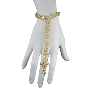 Gold Slave Bracelet (Single Line)