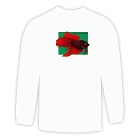 Long Sleeve T-shirt with betta, tropical, sea, splendo, fish