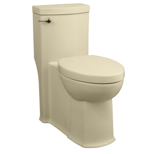 American Standard 2891.016.021 Boulevard Right Height Elongated One-Piece Toilet with Seat, Bone